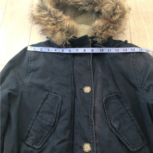 Abercrombie & Fitch Navy Winter Parka Jacket - Picture 9 of 13